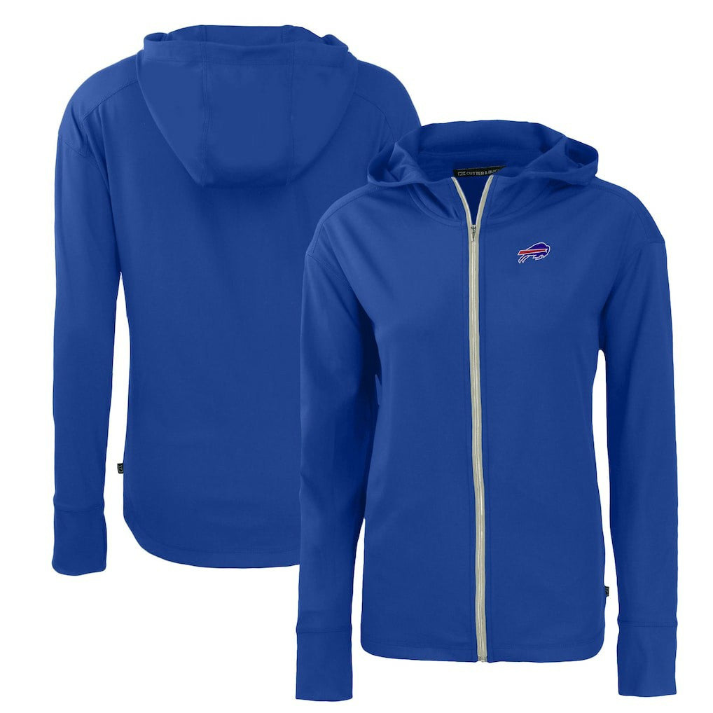 Buffalo Bills Cutter & Buck Women's Primary Mark Daybreak Eco Recycled Full-Zip Hoodie Royal - NFL