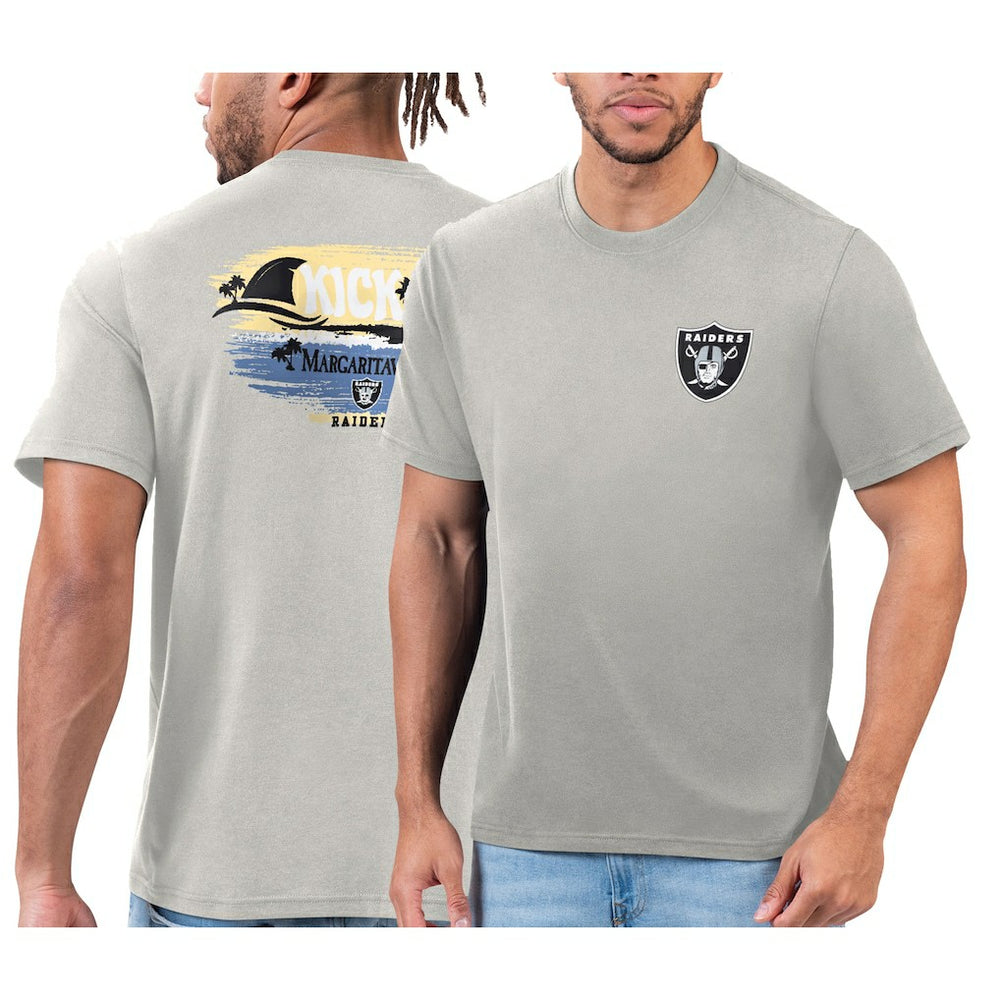 Las Vegas Raiders Margaritaville T-Shirt Silver - NFL
