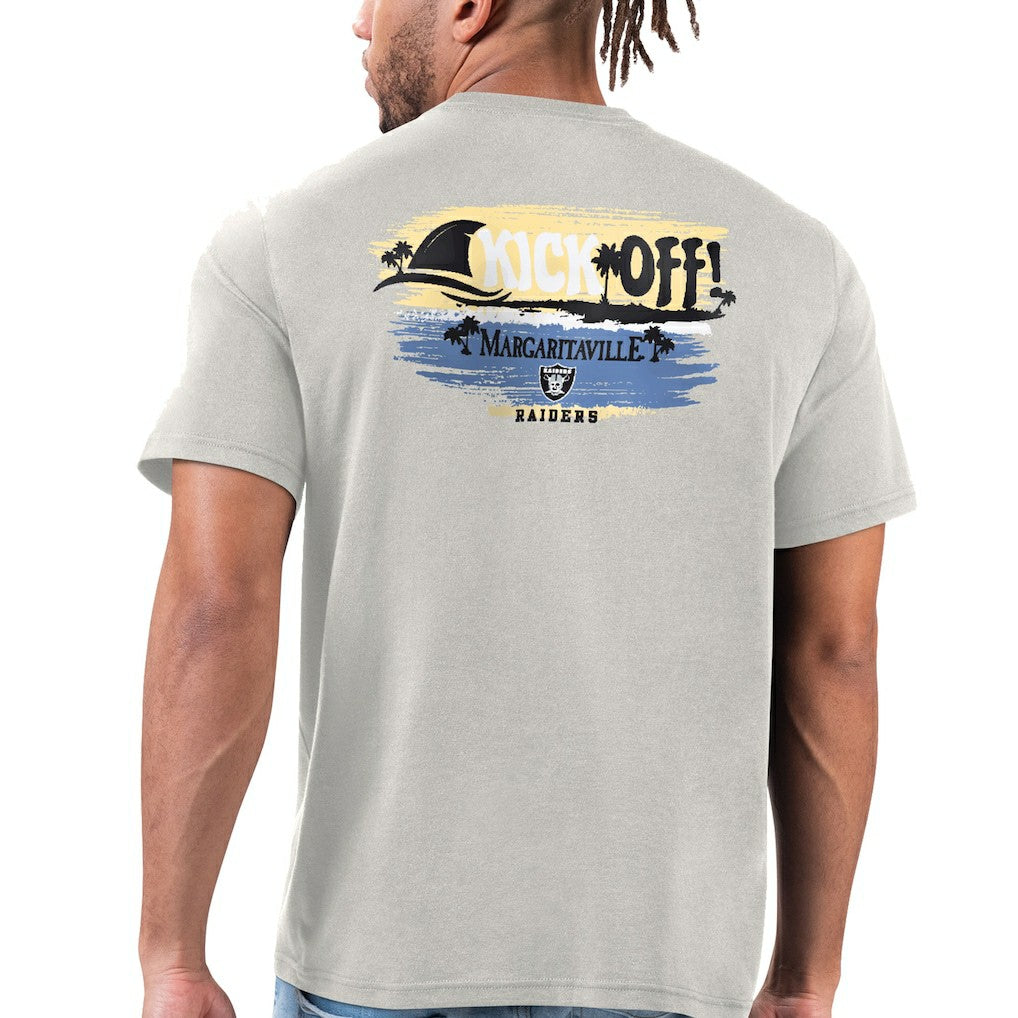 Las Vegas Raiders Margaritaville T-Shirt Silver - NFL