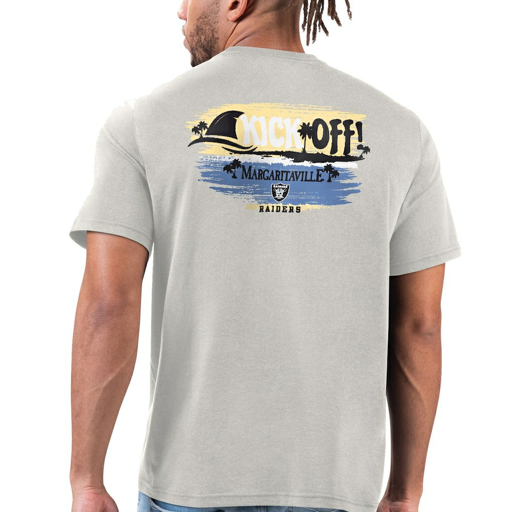 Las Vegas Raiders Margaritaville T-Shirt Silver - NFL