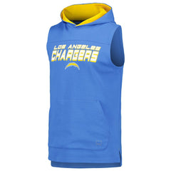 Los Angeles Chargers MSX by Michael Strahan Captain Sleeveless Hoodie T-Shirt Powder Blue - NFL