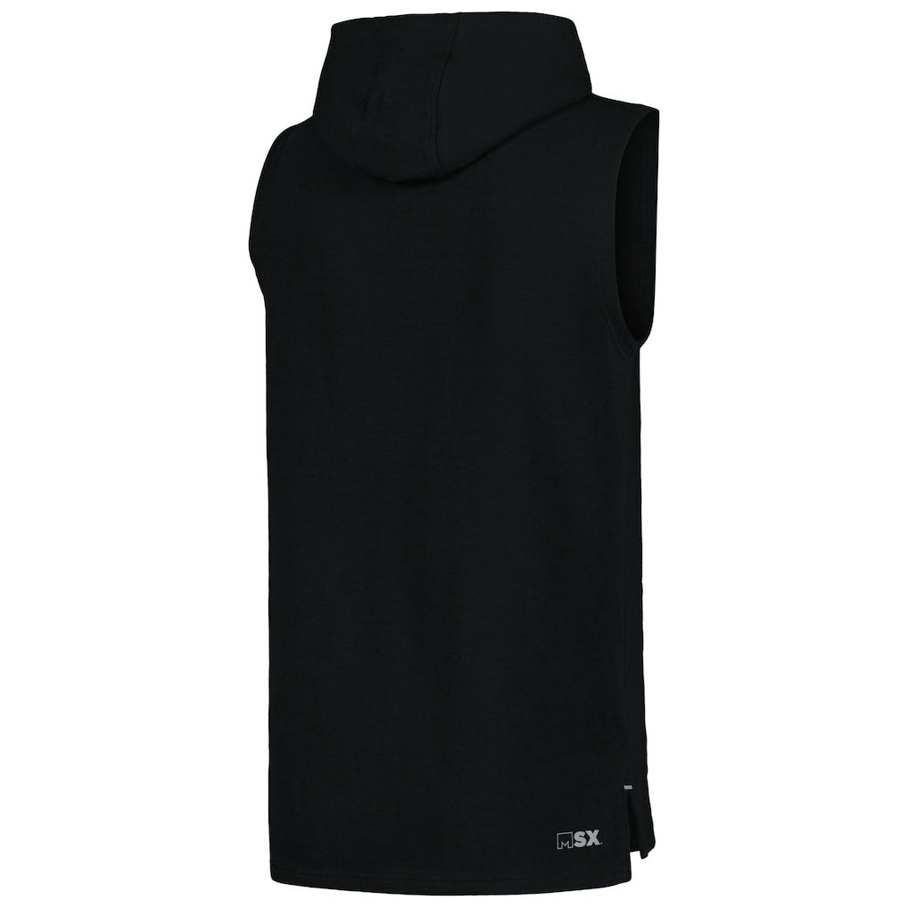 Cincinnati Bengals MSX by Michael Strahan Captain Sleeveless Hoodie T-Shirt Black - NFL