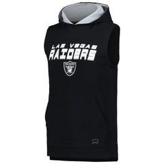 Las Vegas Raiders MSX by Michael Strahan Captain Sleeveless Hoodie T-Shirt Black - NFL