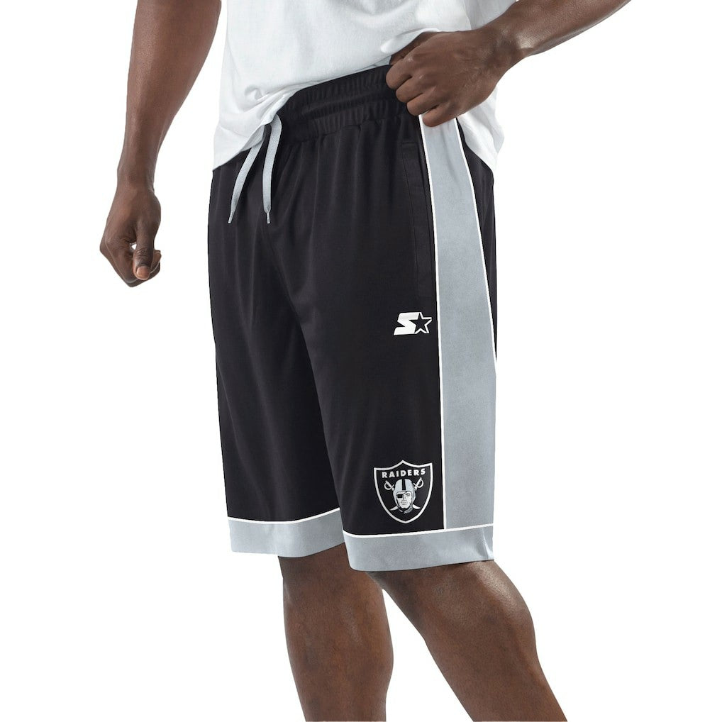 Las Vegas Raiders Starter Fan Favorite Fashion Shorts Black/Silver - NFL