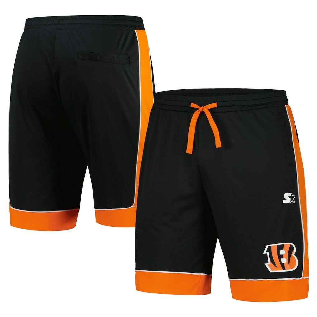 Cincinnati Bengals Starter Fan Favorite Fashion Shorts Black/Orange - NFL