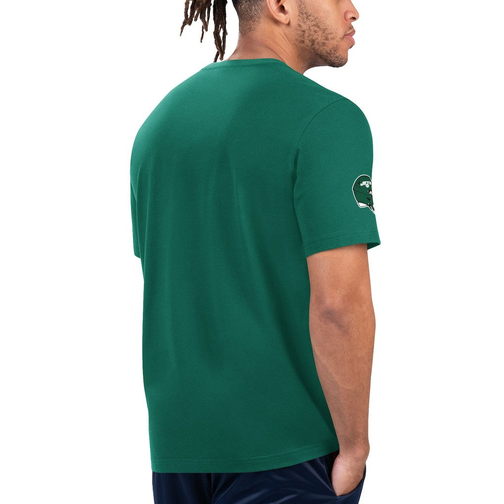 New York Jets Starter Finish Line Extreme Graphic T-Shirt Green/White - NFL
