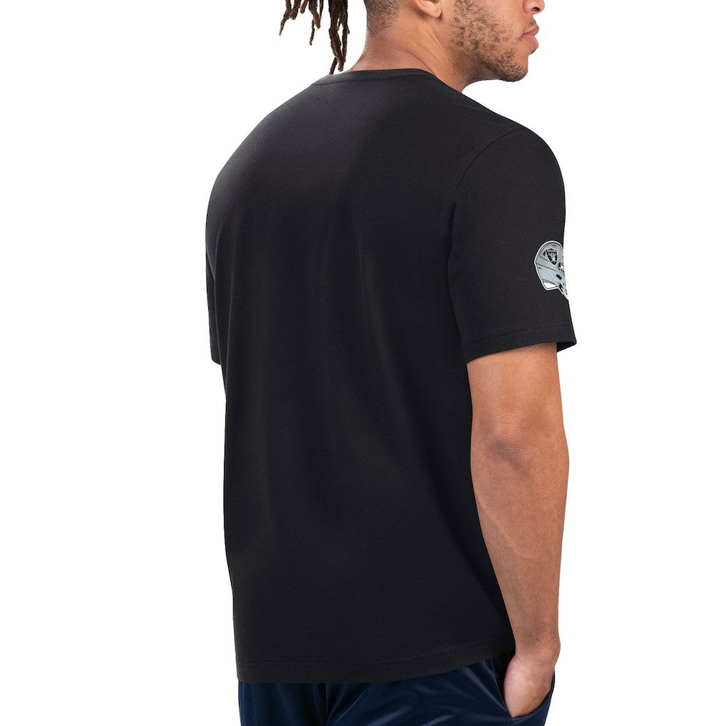 Las Vegas Raiders Starter Finish Line Extreme Graphic T-Shirt Black/Silver - NFL