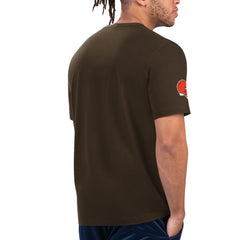 Cleveland Browns Starter Finish Line Extreme Graphic T-Shirt Brown/Orange - NFL
