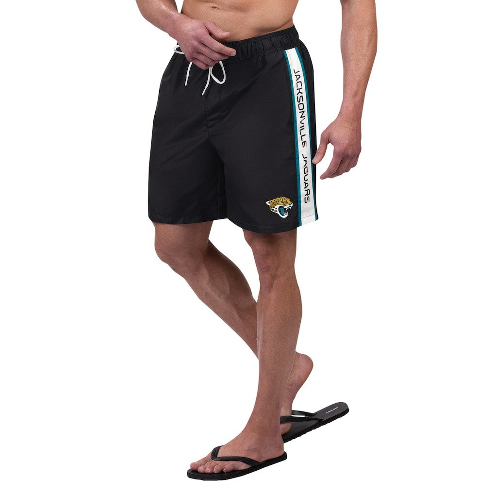 Jacksonville Jaguars G-III Sports by Carl Banks Streamline Volley Swim Shorts Black - NFL