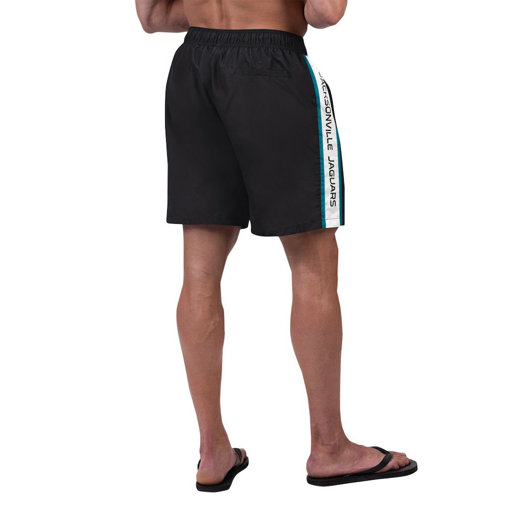 Jacksonville Jaguars G-III Sports by Carl Banks Streamline Volley Swim Shorts Black - NFL