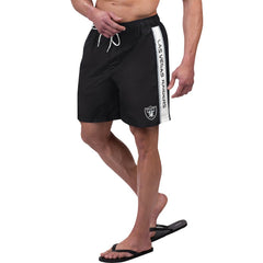 Las Vegas Raiders G-III Sports by Carl Banks Streamline Volley Swim Shorts Black - NFL