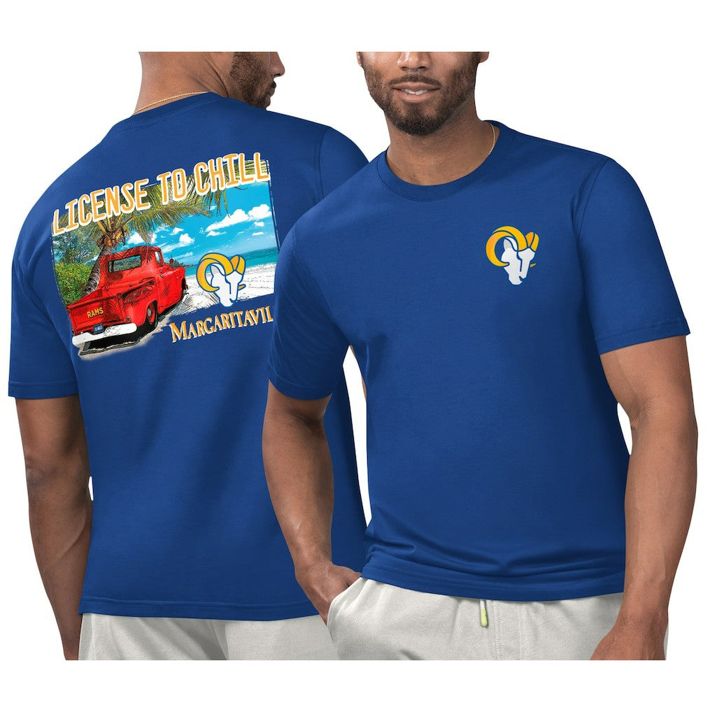 Los Angeles Rams Margaritaville Licensed to Chill T-Shirt Royal - NFL
