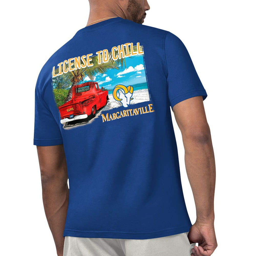 Los Angeles Rams Margaritaville Licensed to Chill T-Shirt Royal - NFL