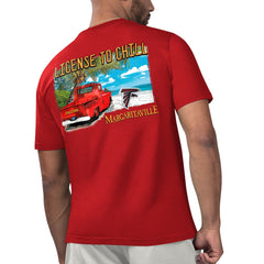 Atlanta Falcons Margaritaville Licensed to Chill T-Shirt Red - NFL
