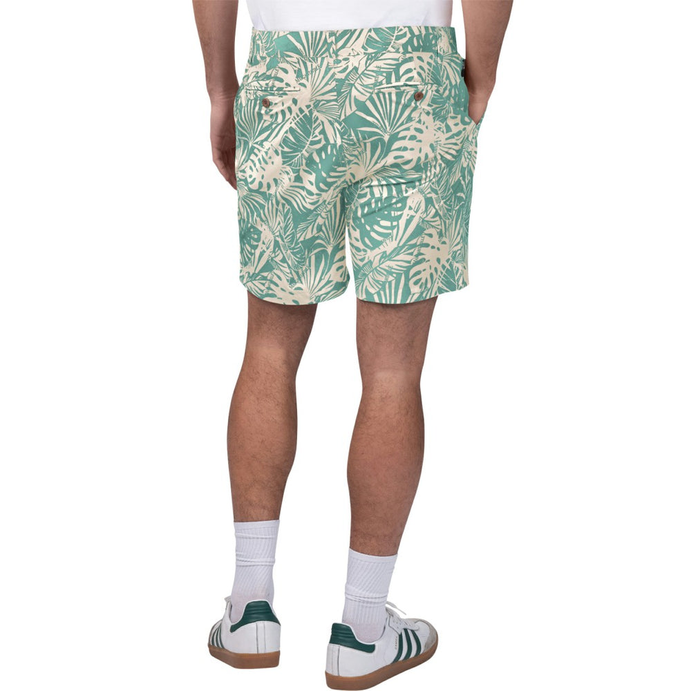 New York Jets Margaritaville Sandwashed Monstera Print Amphib Shorts Green - NFL