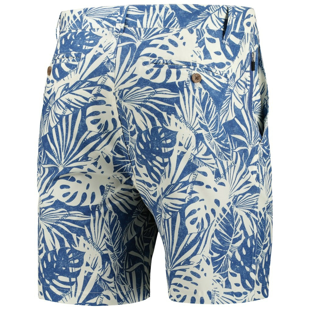Chicago Bears Margaritaville Sandwashed Monstera Print Amphib Shorts Navy - NFL