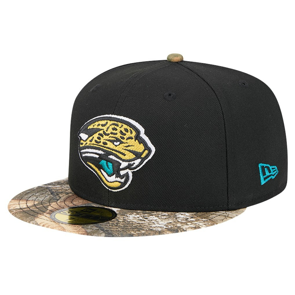 New Era Jacksonville Jaguars Black Active Two-Tone Camo 59FIFTY Fitted Hat - NFL