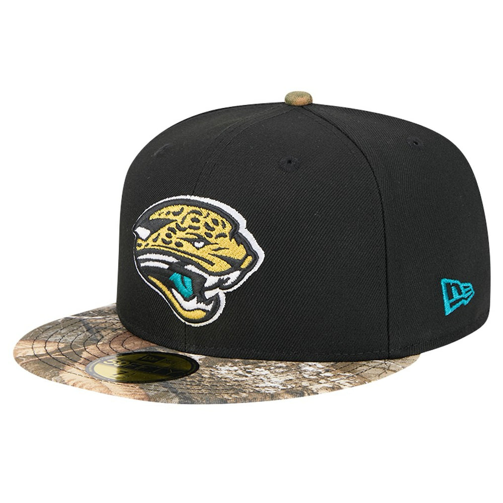 New Era Jacksonville Jaguars Black Active Two-Tone Camo 59FIFTY Fitted Hat - NFL