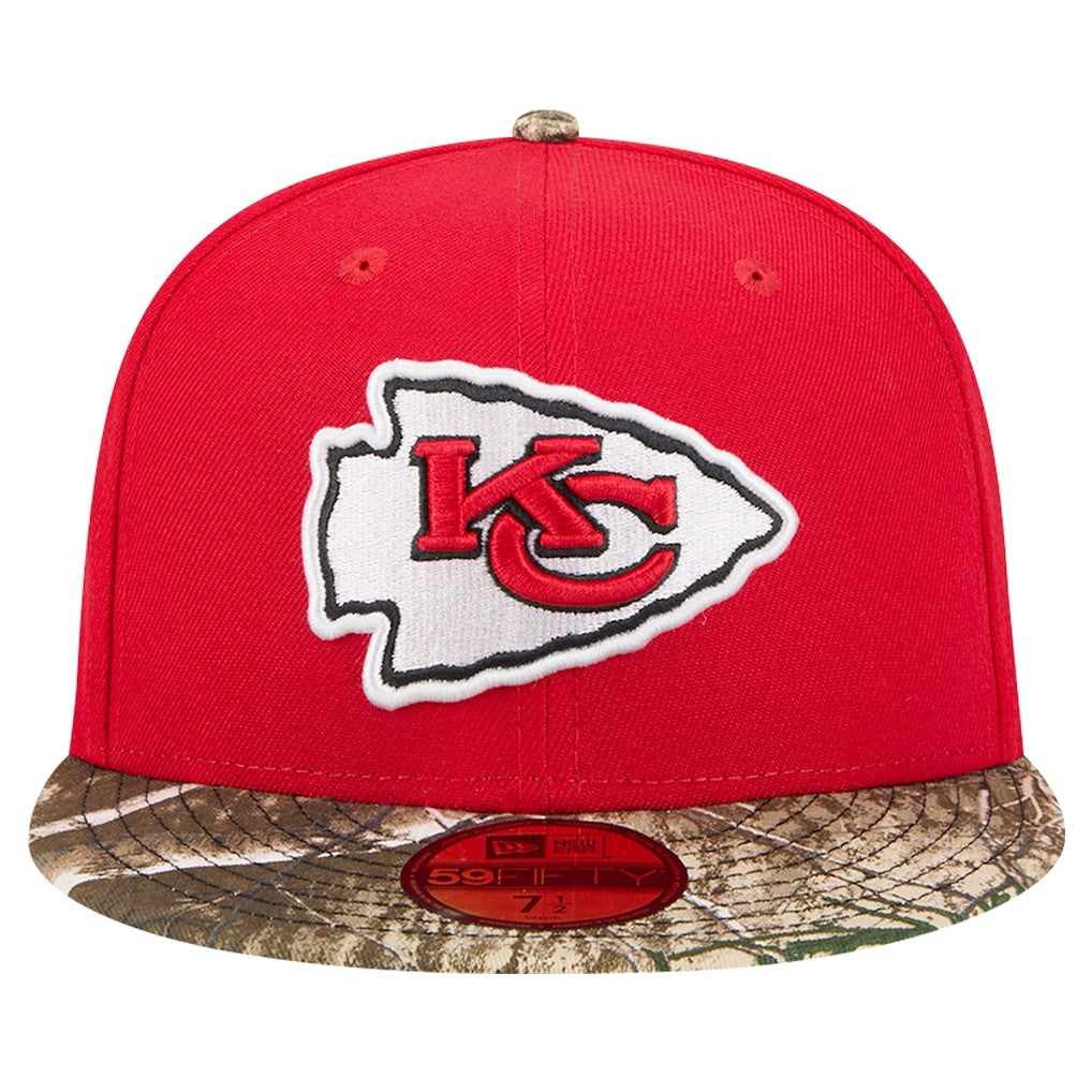 New Era Kansas City Chiefs Red Active Two-Tone Camo 59FIFTY Fitted Hat - NFL