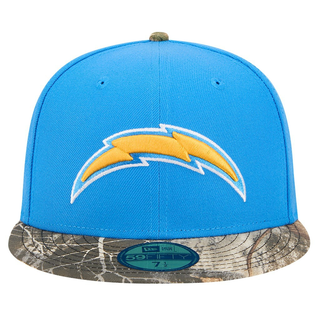 New Era Los Angeles Chargers Powder Blue Active Two-Tone Camo 59FIFTY Fitted Hat - NFL