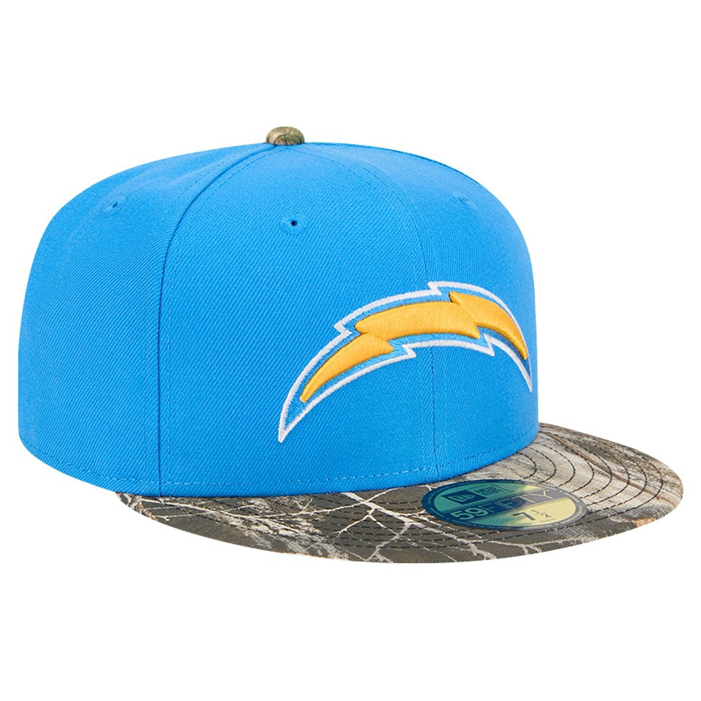New Era Los Angeles Chargers Powder Blue Active Two-Tone Camo 59FIFTY Fitted Hat - NFL