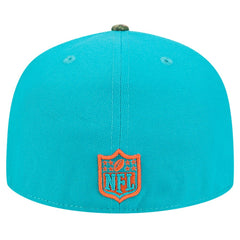 New Era Miami Dolphins Aqua Active Two-Tone Camo 59FIFTY Fitted Hat - NFL
