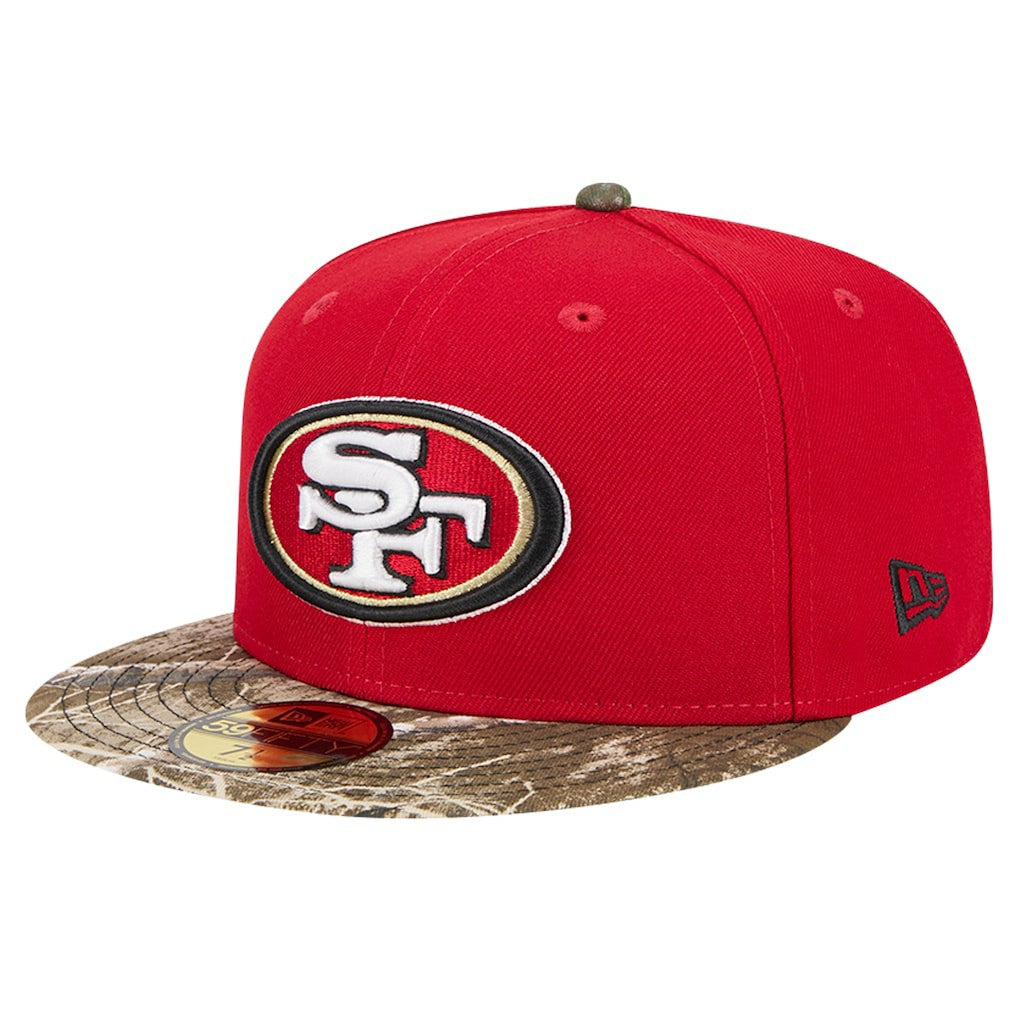 New Era San Francisco 49ers Scarlet Active Two-Tone Camo 59FIFTY Fitted Hat - NFL