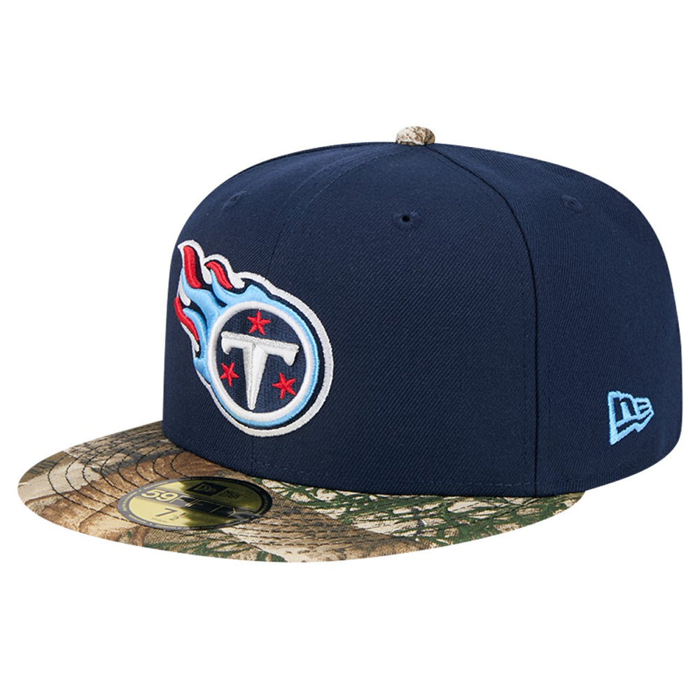 New Era Tennessee Titans Navy Active Two-Tone Camo 59FIFTY Fitted Hat - NFL