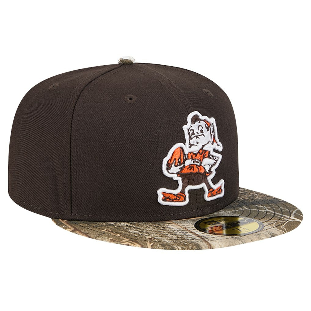 New Era Cleveland Browns Brown Active Two-Tone Camo 59FIFTY Fitted Hat - NFL