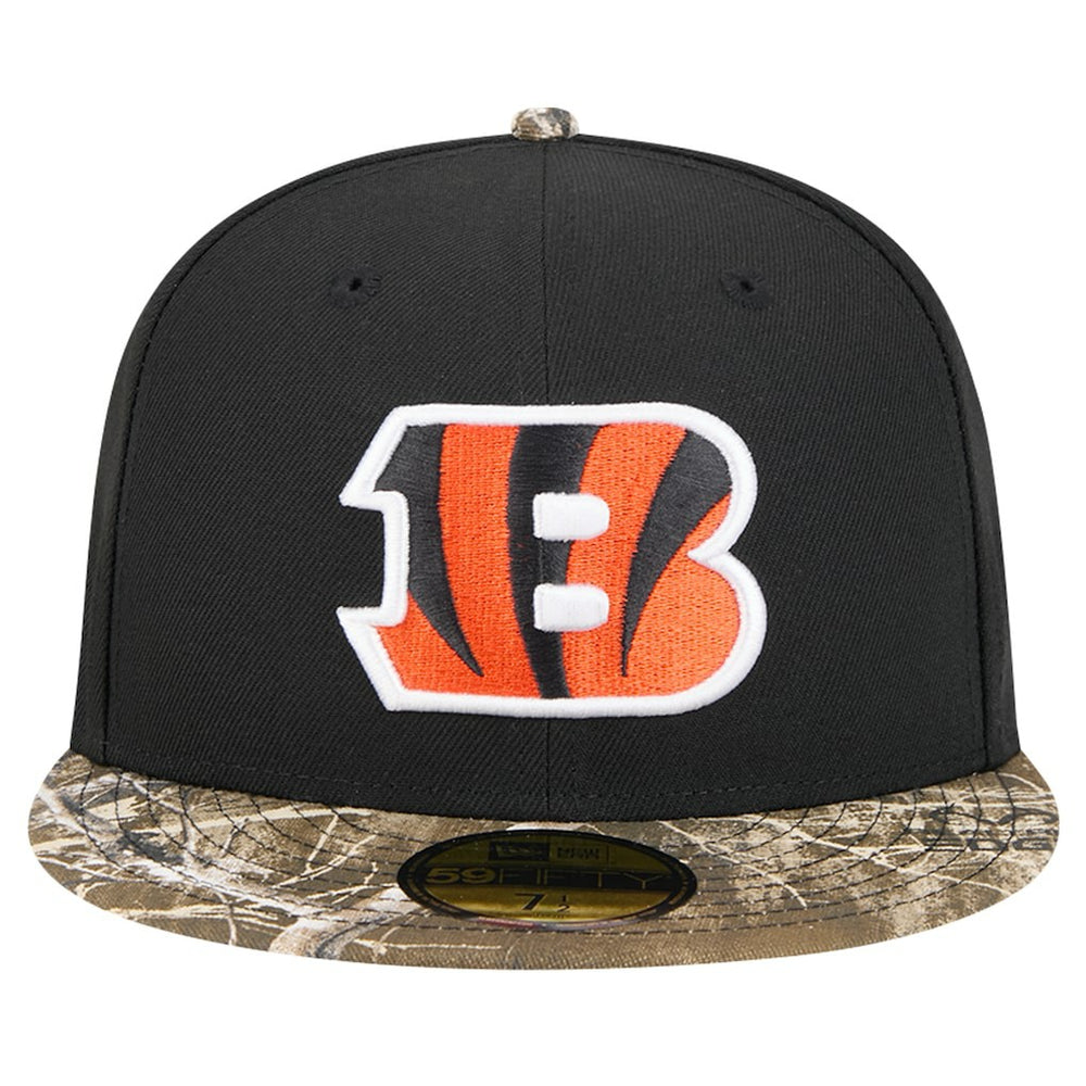 New Era Cincinnati Bengals Black Active Two-Tone Camo 59FIFTY Fitted Hat - NFL