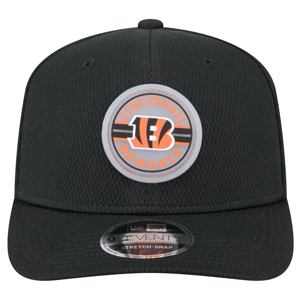 Cincinnati Bengals New Era Adventure Patched 9SEVENTY Stretch-Snap Adjustable Hat Black - NFL