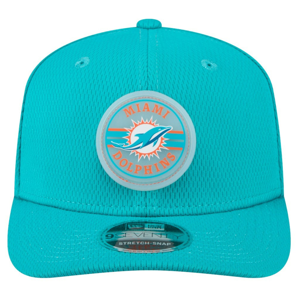 Miami Dolphins New Era Adventure Patched 9SEVENTY Stretch-Snap Adjustable Hat Aqua - NFL