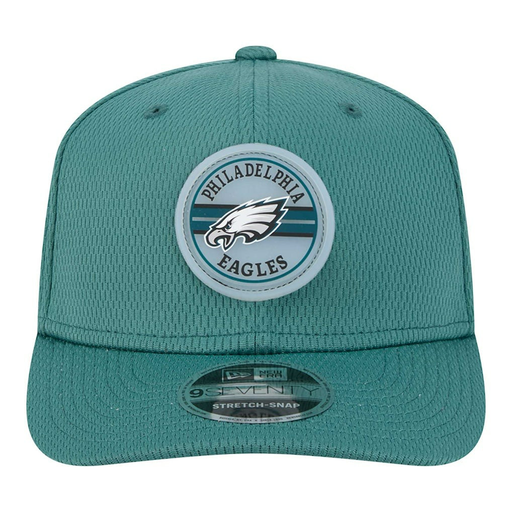Philadelphia Eagles New Era Adventure Patched 9SEVENTY Stretch-Snap Adjustable Hat Midnight Green - NFL
