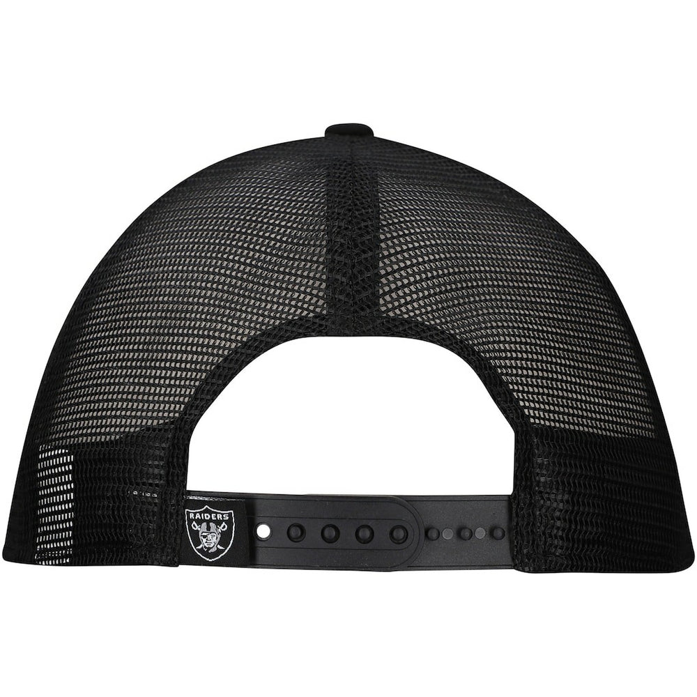 New Era Las Vegas Raiders Distressed 9FIFTY A-Frame Snapback Hat White/Black - NFL