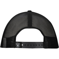 New Era Las Vegas Raiders Distressed 9FIFTY A-Frame Snapback Hat White/Black - NFL