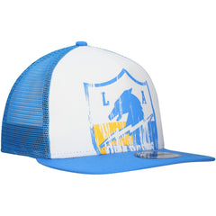 New Era Los Angeles Chargers Distressed 9FIFTY A-Frame Snapback Hat White/Powder Blue - NFL