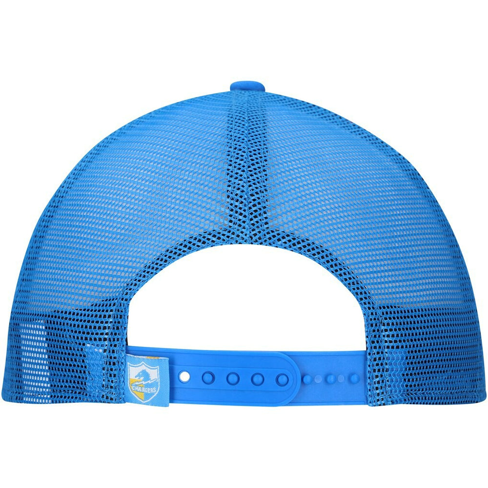 New Era Los Angeles Chargers Distressed 9FIFTY A-Frame Snapback Hat White/Powder Blue - NFL