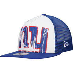 New Era New York Giants Distressed 9FIFTY A-Frame Snapback Hat White/Royal - NFL