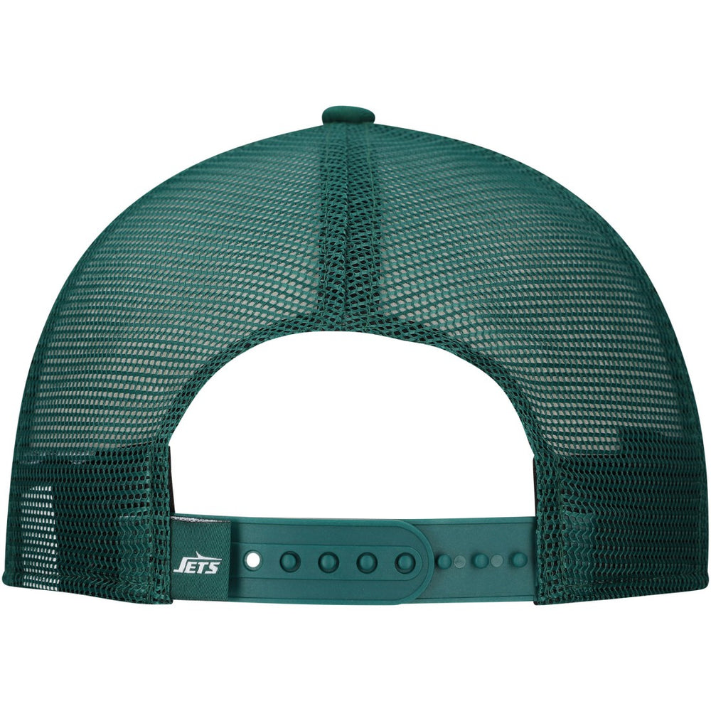 New Era New York Jets Distressed 9FIFTY A-Frame Snapback Hat White/Green - NFL
