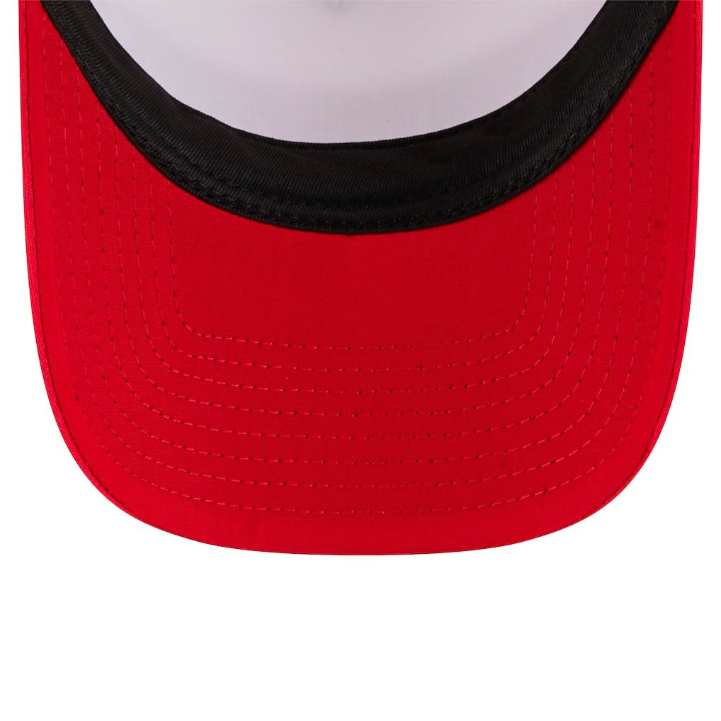 San Francisco 49ers New Era Sport Night Color Block 9FORTY A-Frame Trucker Adjustable Hat White/Scarlet - NFL