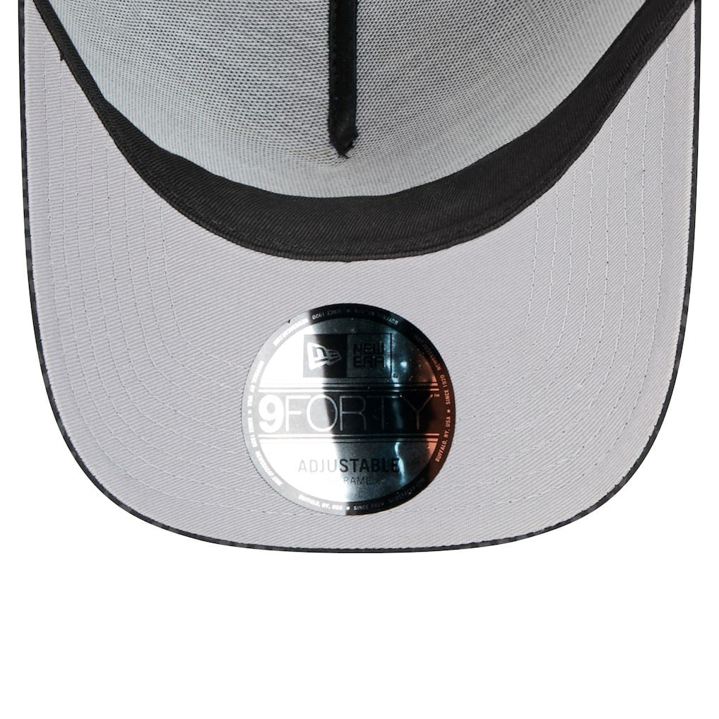 Cincinnati Bengals New Era Midnight Ink Tonal Text A-Frame Trucker 9FORTY Adjustable Hat Black - NFL