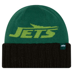 New York Jets New Era Oversize Cuffed Knit Hat Green - NFL