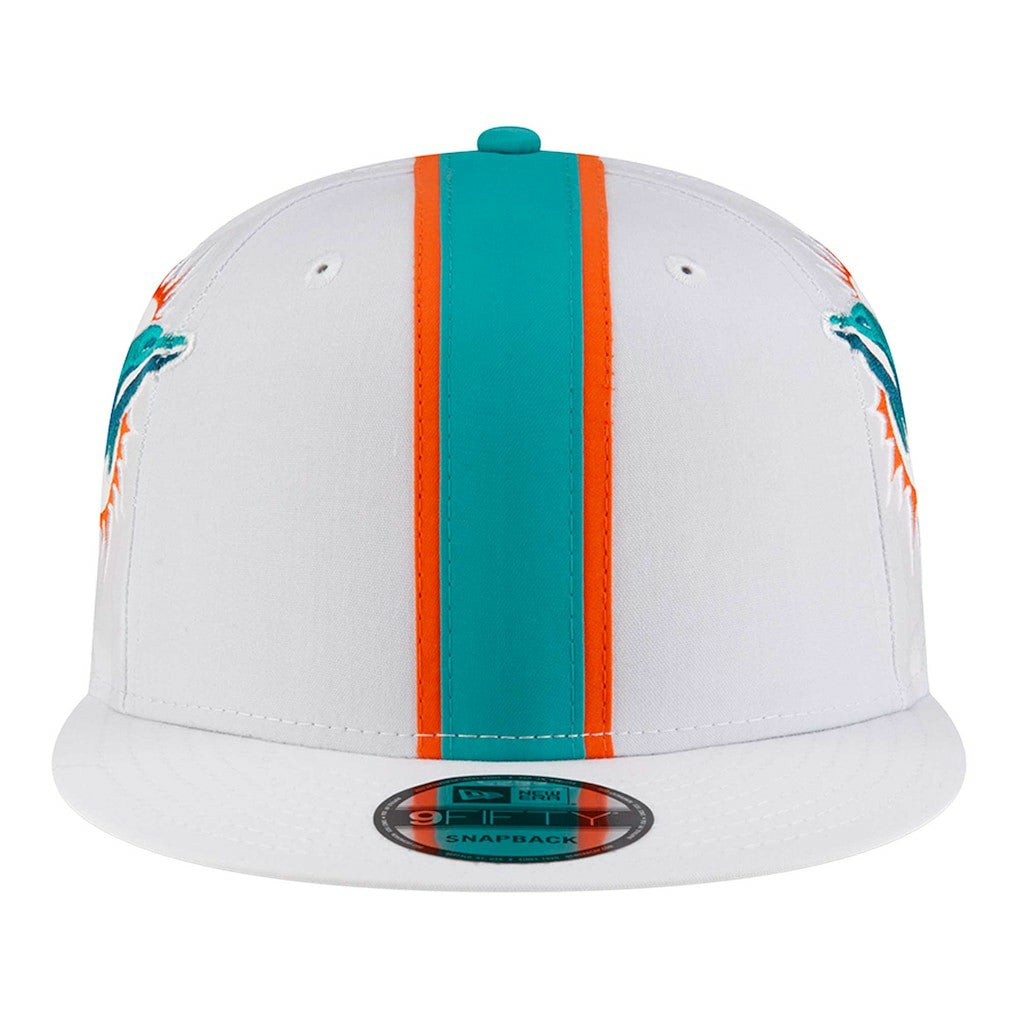 Miami Dolphins New Era Helmet 9FIFTY Snapback Hat White - NFL