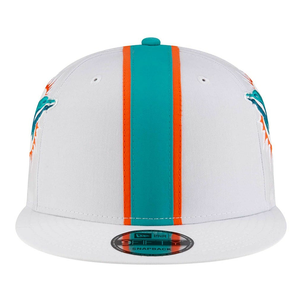 Miami Dolphins New Era Helmet 9FIFTY Snapback Hat White - NFL