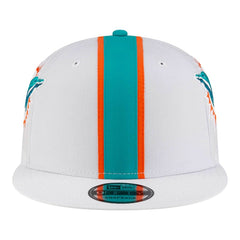 Miami Dolphins New Era Helmet 9FIFTY Snapback Hat White - NFL