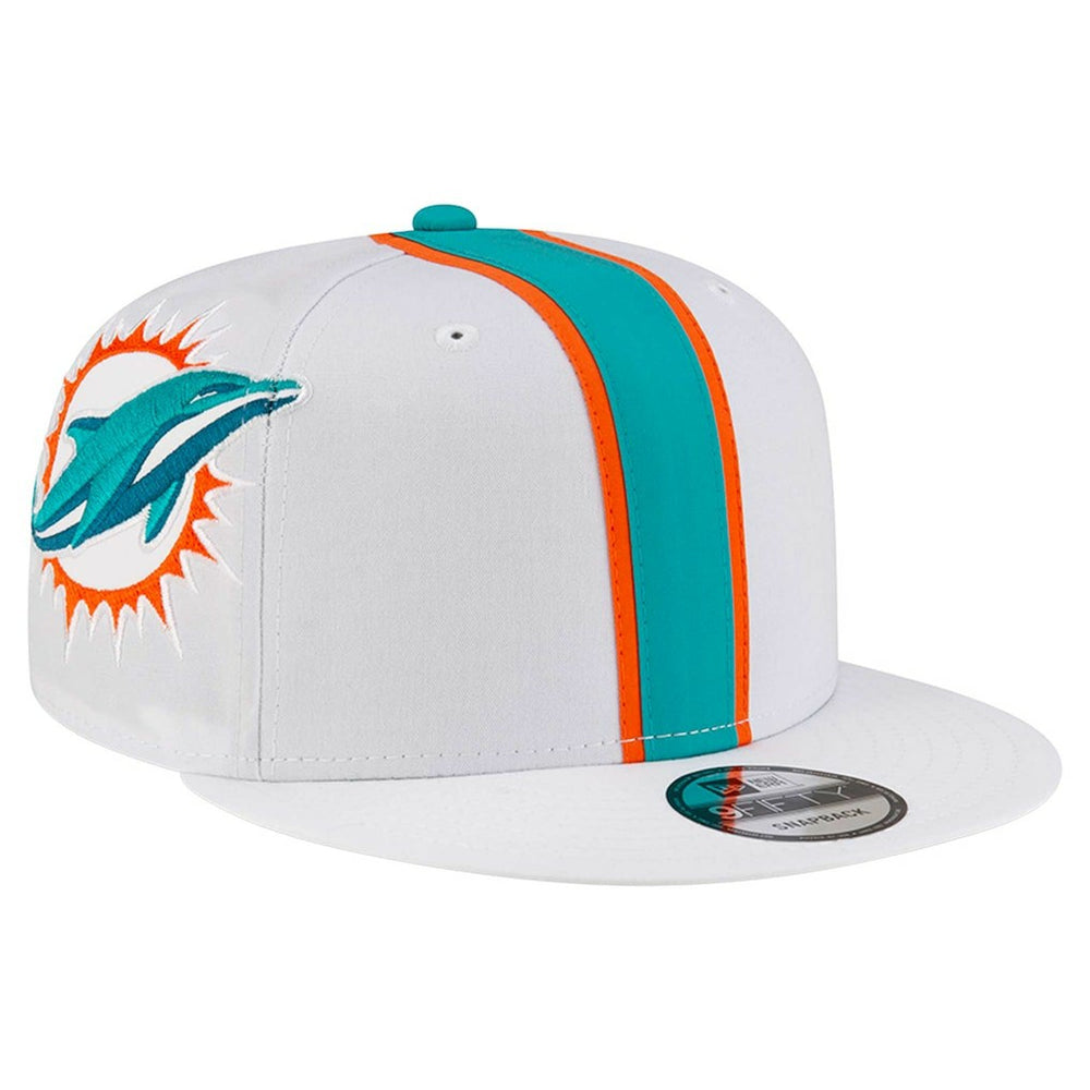 Miami Dolphins New Era Helmet 9FIFTY Snapback Hat White - NFL
