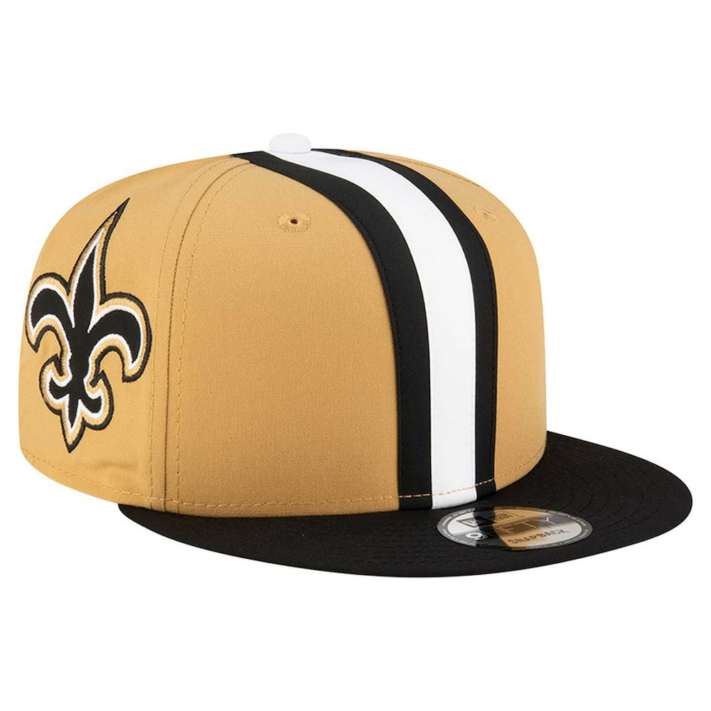 New Orleans Saints New Era Helmet 9FIFTY Snapback Hat Gold - NFL