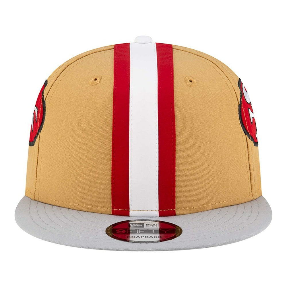 San Francisco 49ers New Era Throwback Helmet 9FIFTY Snapback Hat Gold - NFL