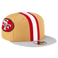 San Francisco 49ers New Era Throwback Helmet 9FIFTY Snapback Hat Gold - NFL