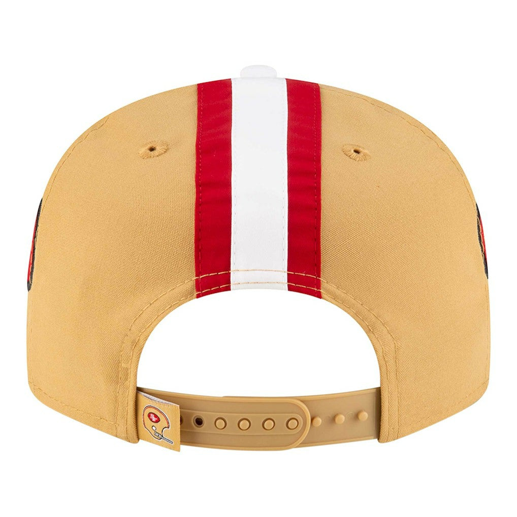 San Francisco 49ers New Era Throwback Helmet 9FIFTY Snapback Hat Gold - NFL